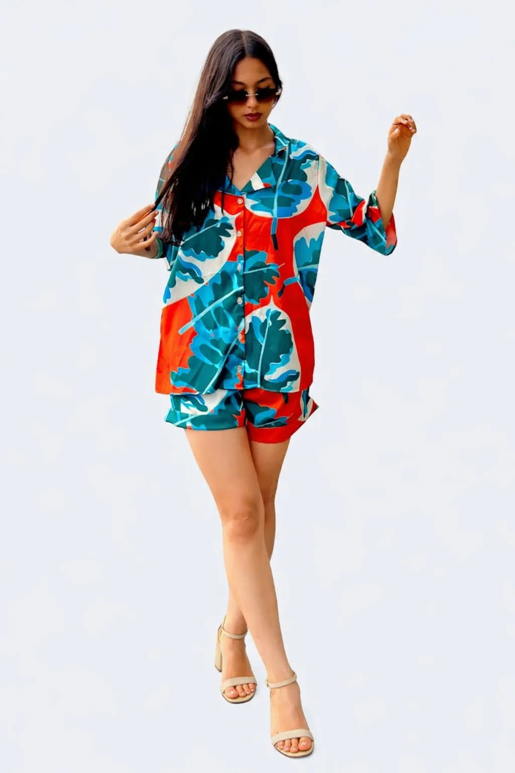 SET HOLYDAY TROPICAL SHORT MANGA 3/4