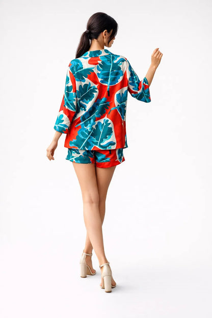 SET HOLYDAY TROPICAL SHORT MANGA 3/4