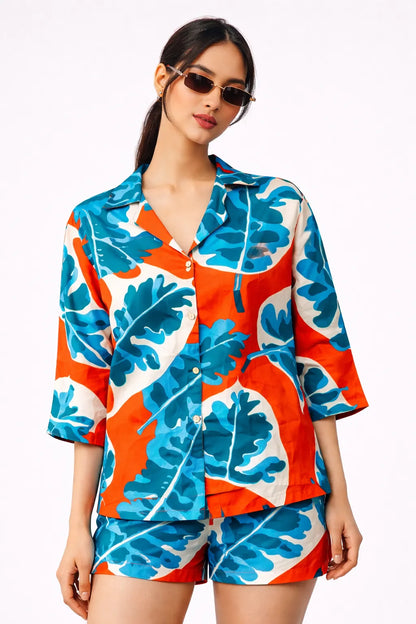 SET HOLYDAY TROPICAL SHORT MANGA 3/4